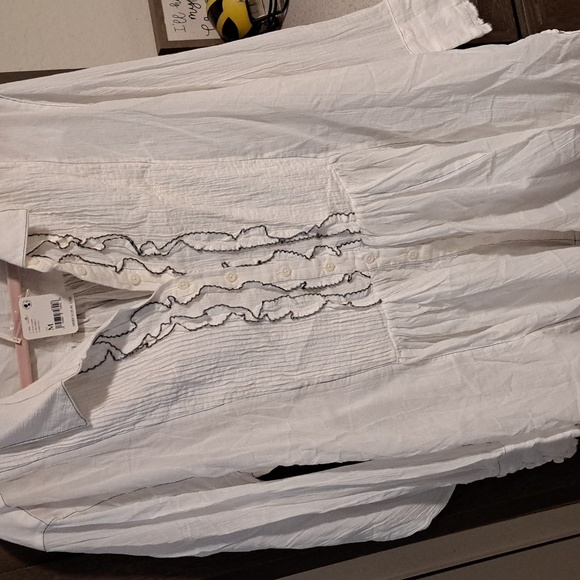 NWT Free People Teddy Tux Tunic / Ivory Combo - Picture 14 of 16